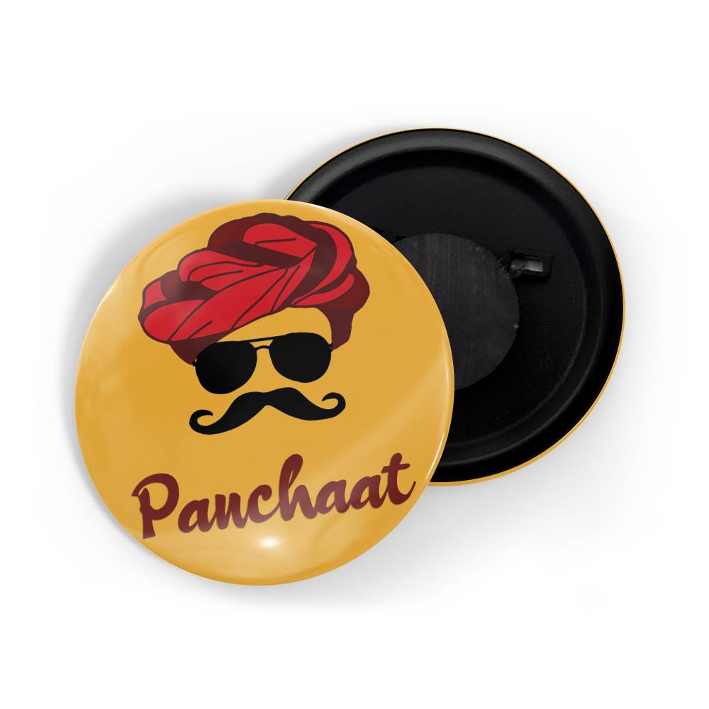 dhcrafts Fridge Magnet Multicolor Gujrati Word Panchaat Glossy Finish Design Pack of 1